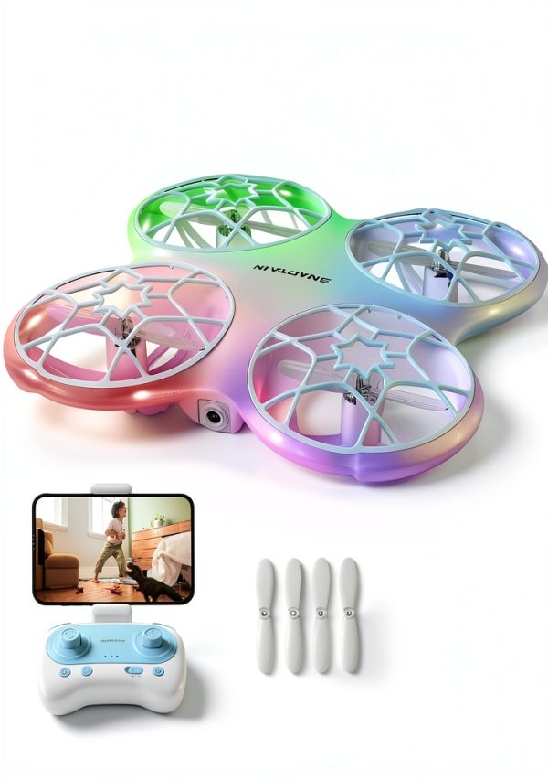 Snaptain K30 Mini Drone 720P HD Camera Colorful Lighting-0