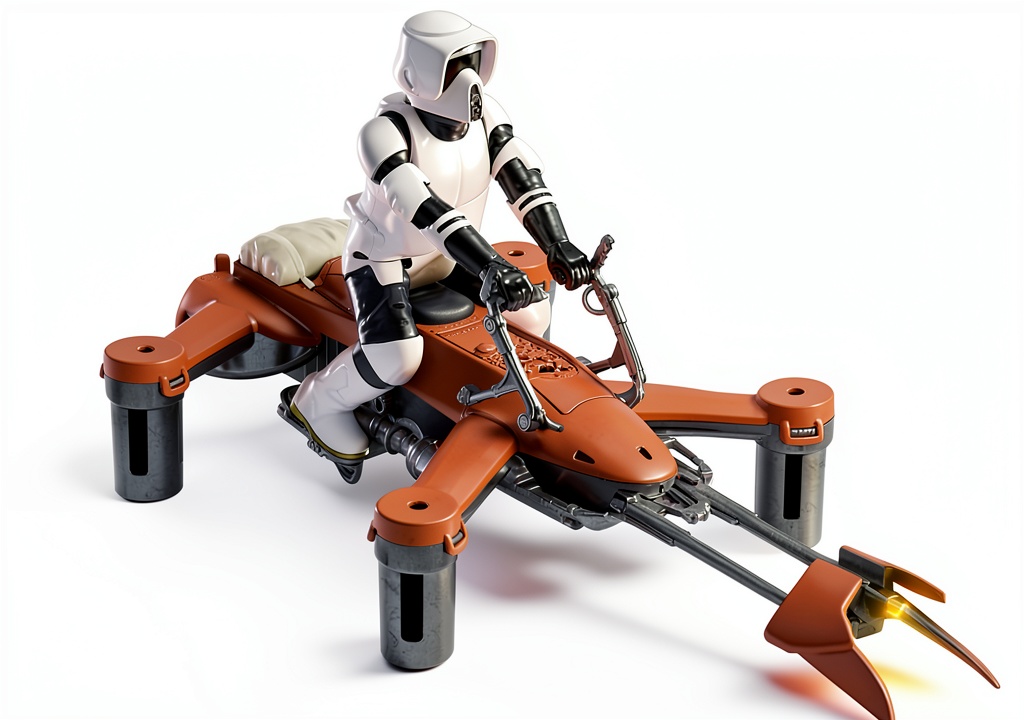 Propel 74 Z Speeder Bike Quadrocopter in brown and white design