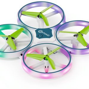 Contixo Mini Light Up Drone with Remote Controller Blue-0