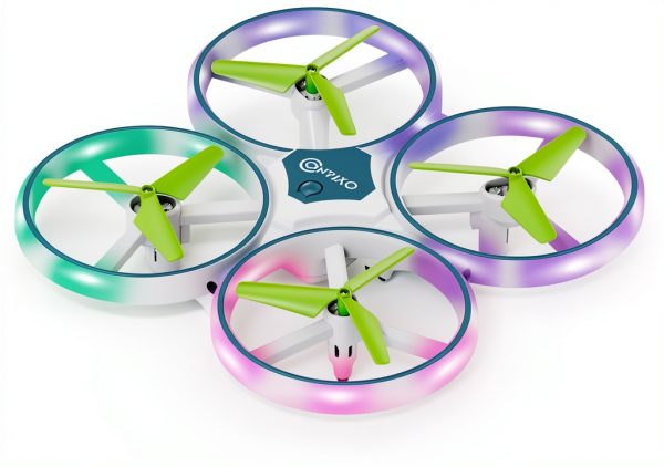 Contixo Mini Light Up Drone with Remote Controller Blue-0