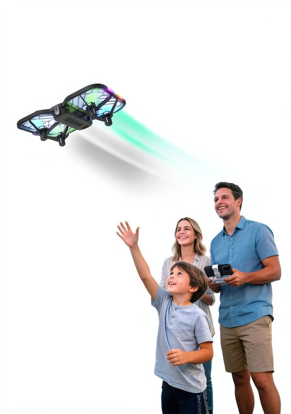 URANHUB 720P HD Camera Mini Drone with Colorful Lighting-4