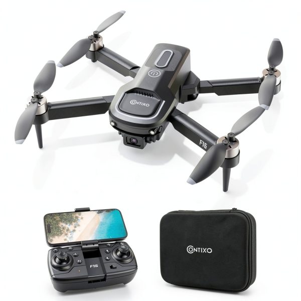 Contixo F16 Ziro Stunt Drone 1080P HD Camera Foldable-0