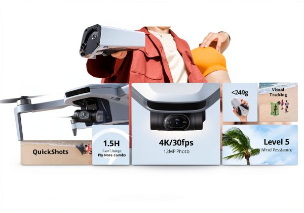 Potensic ATOM Drone Fly More Combo Gray Remote Controller-11