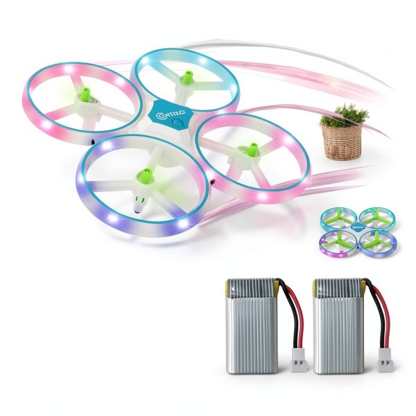 Contixo Mini Light Up Drone with Remote Controller Blue-6