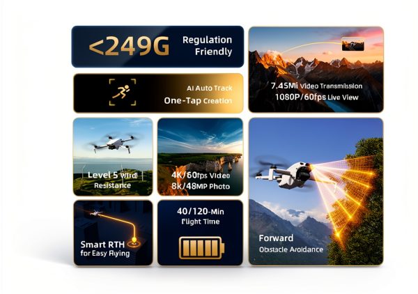 SKYROVER S1 8K Drone 4K Video 120min Flight Obstacle-30