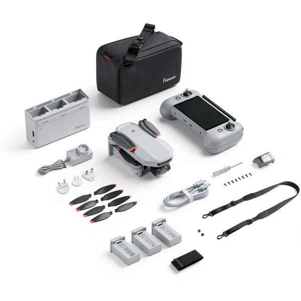 Potensic ATOM 2 Drone Fly More Combo Remote Controller Gray-1