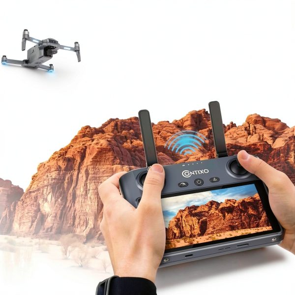 Contixo F33 Vortex Drone 4K GPS Travel Bundle 4 Batteries-3