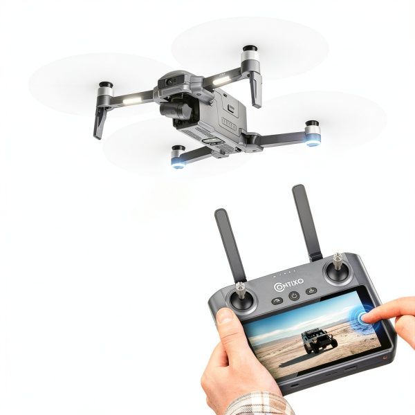Contixo F33 Vortex Drone 4K GPS Travel Bundle 4 Batteries-12