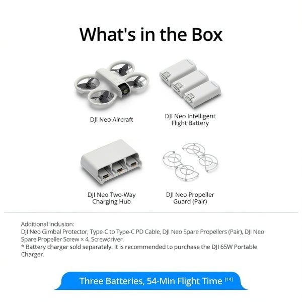 DJI Neo Drone Mini 4K Quadcopter Palm Takeoff Bundle-1