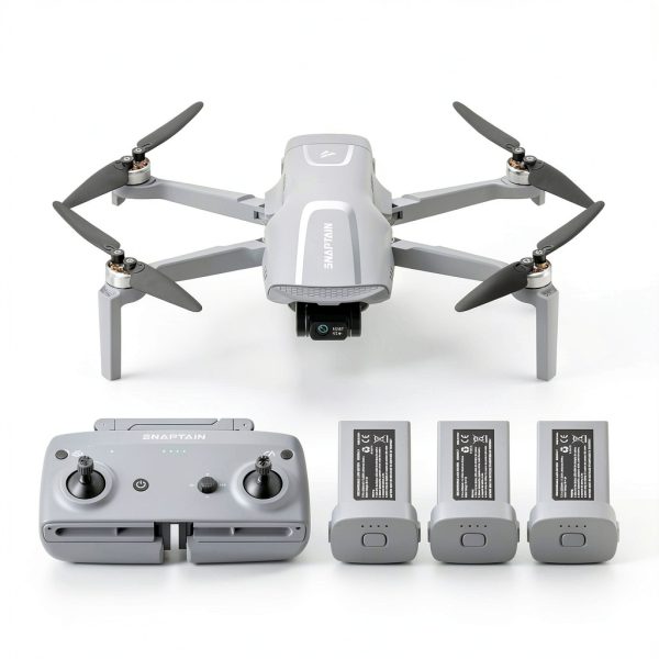 Snaptain P40 Lite 3 Axis Gimbal Camera Drone Bundle Gray-0