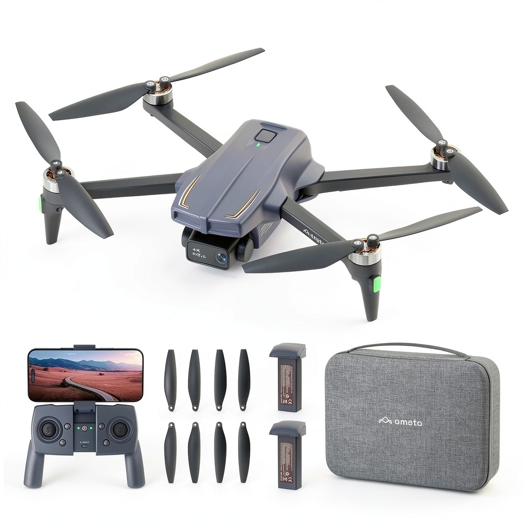 Ameta S20 Pro drone in flight capturing a scenic landscape