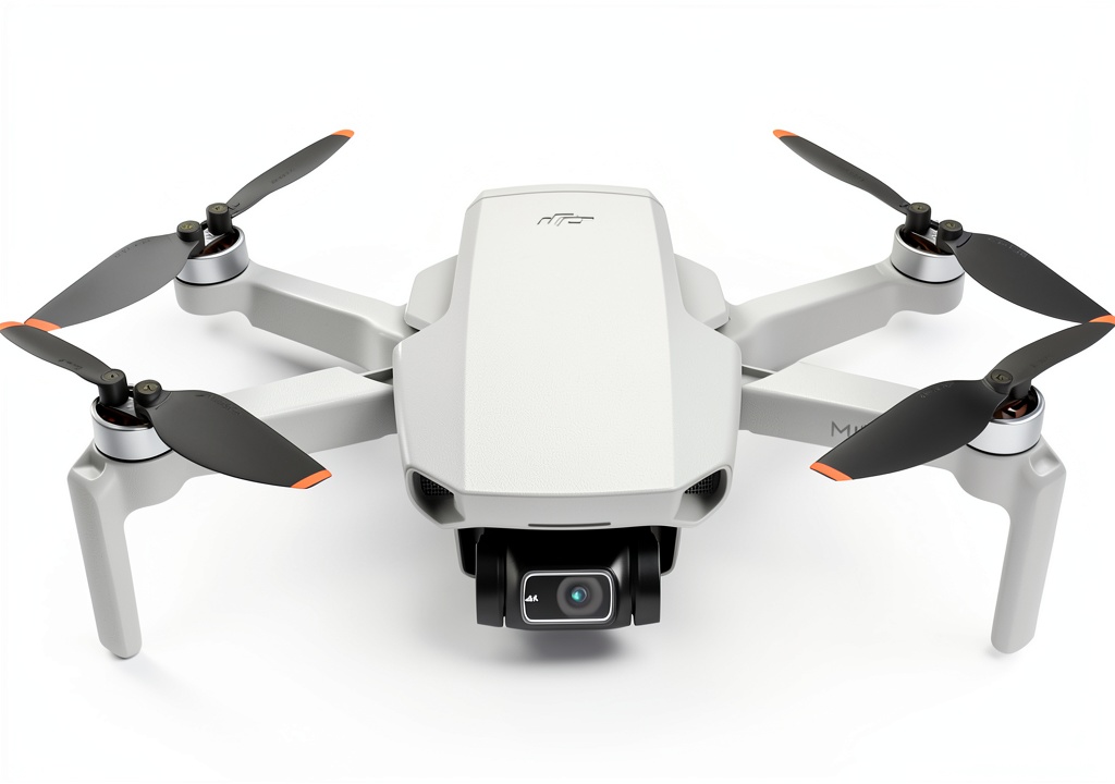 DJI Mini 2 drone in hand showcasing compact size