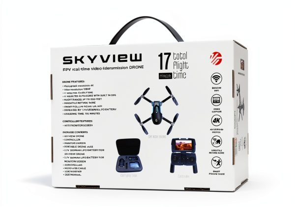 Vivitar Sky View FPV Drone 4K Camera GPS Navigation-4