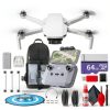DJI Mini 4K Drone with RC Remote 64GB Card Bundle-0