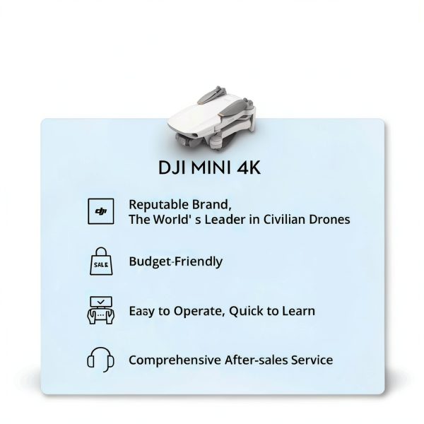 DJI Mini 4K Drone with Gimbal Beginner Friendly FAA-6
